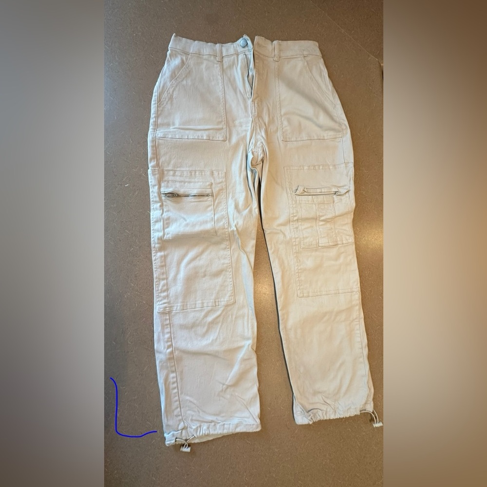 Beige Cargo Pants